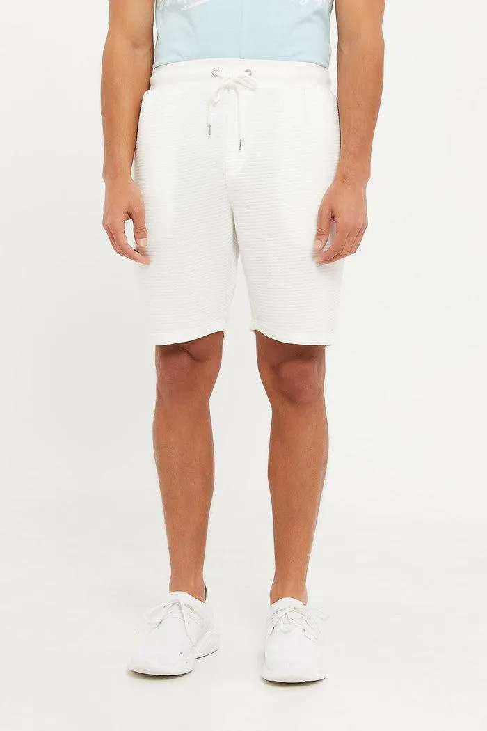 Men White Lounge Shorts