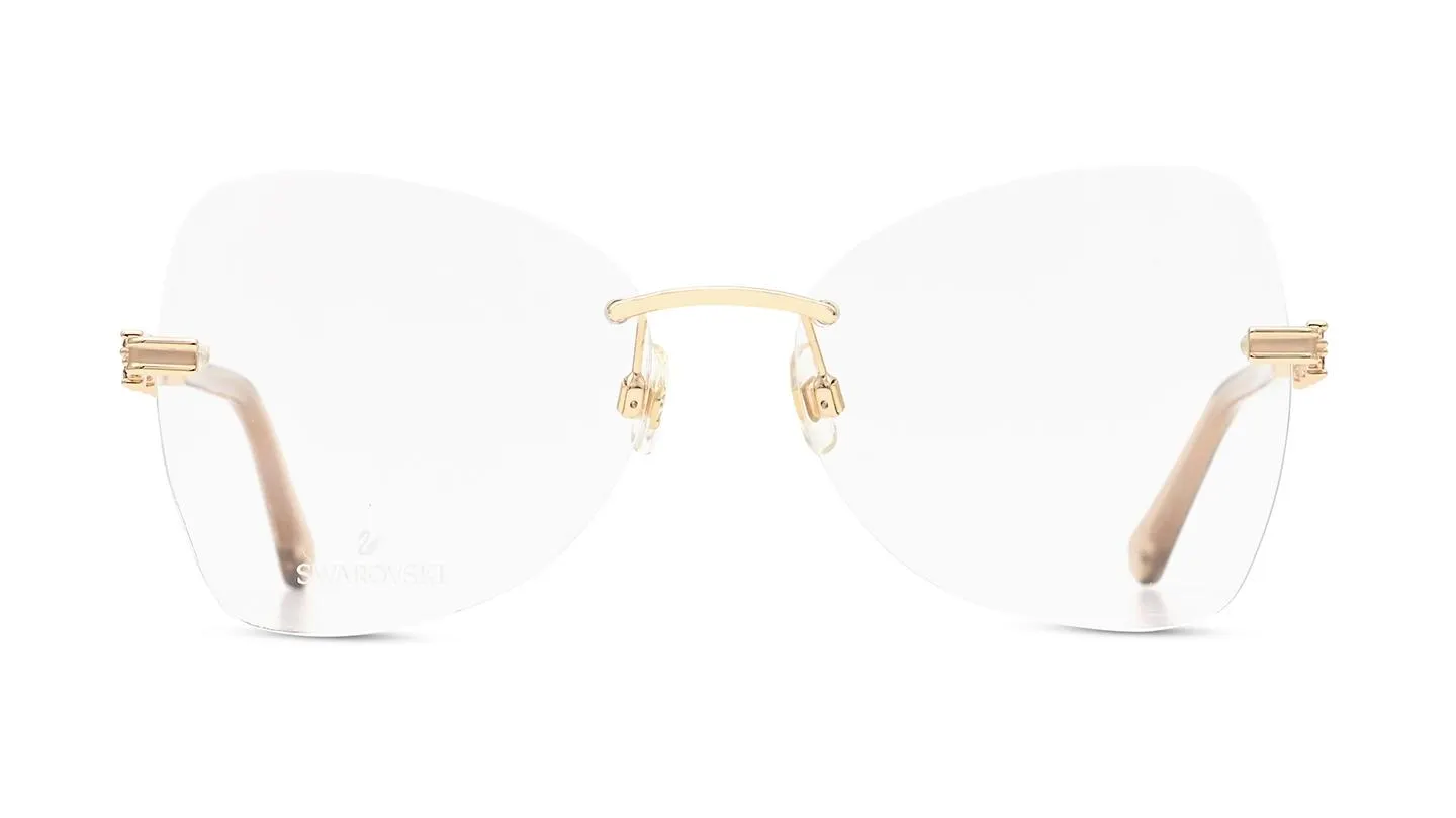 Women Butterfly Shiny Palladium Optical Frames