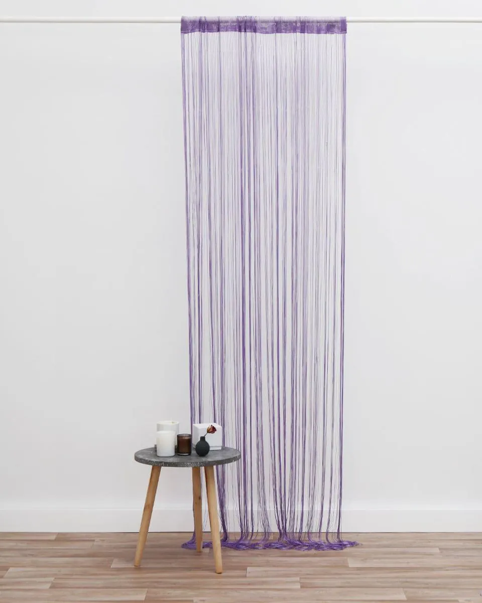 Έτοιμη Ραμμενη Κουρτινα Κροσσι 90x250cm Macaroni σε 5 Αποχρωσεις