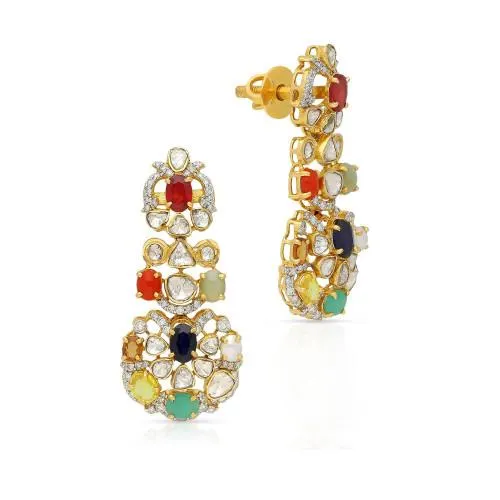 Viraaz Uncut Diamond Earring ERNKFTP46640
