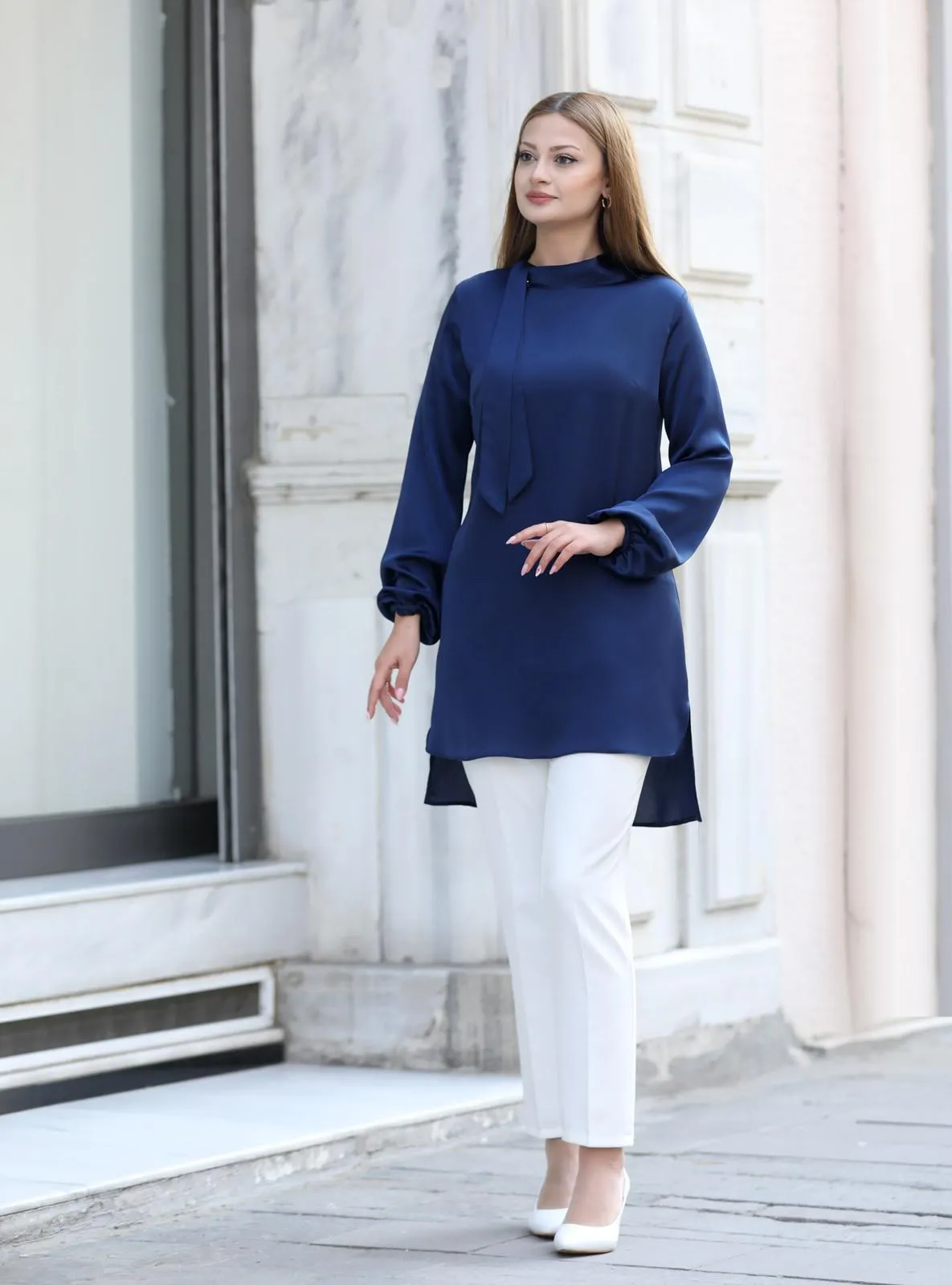 Navy Blue - - Tunic