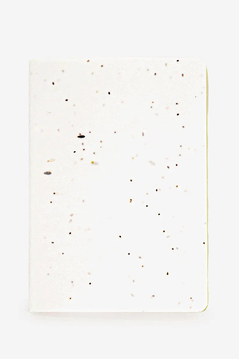 Notebook With Seed Cover Paper, White