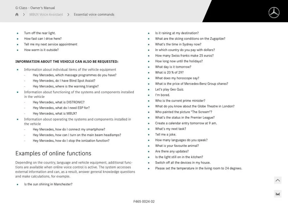 G-Class SUV from 14 January to 30 April 2025 - Offers page 446