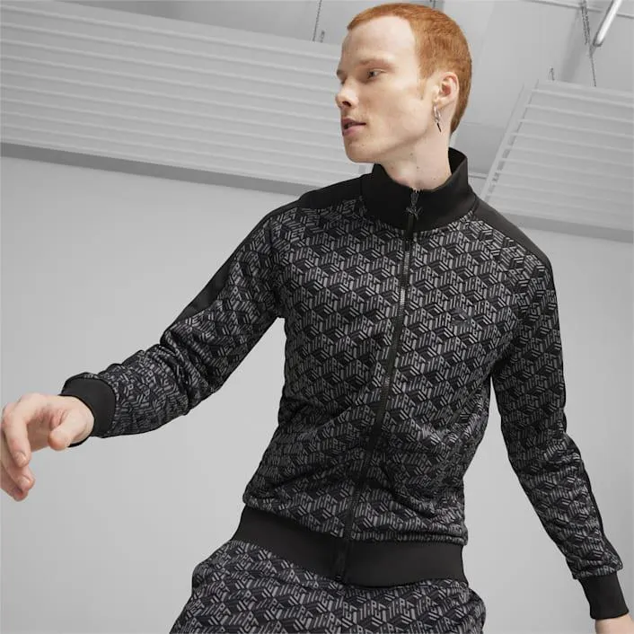 Chamarra con estampado integral para hombre T7