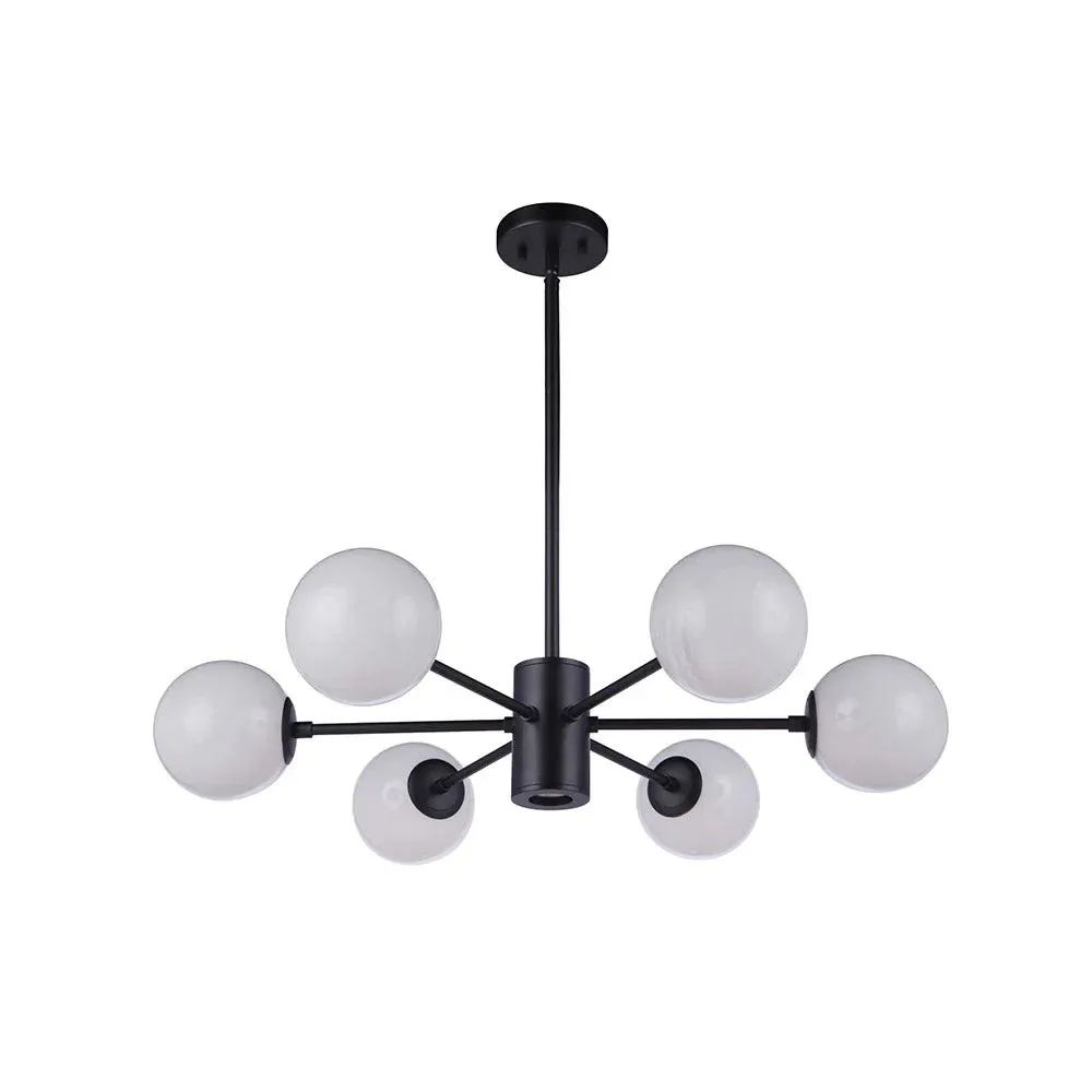 Bellini II 6 Light Pendant - Black