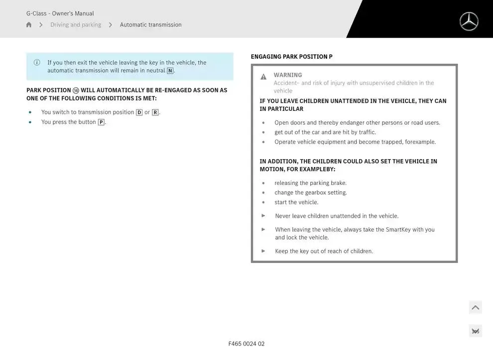 G-Class SUV from 14 January to 30 April 2025 - Offers page 305