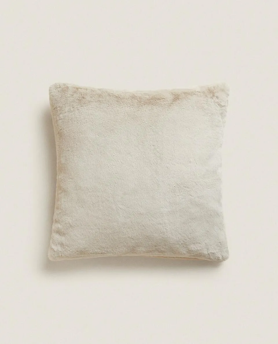 FUR CUSHION COVER