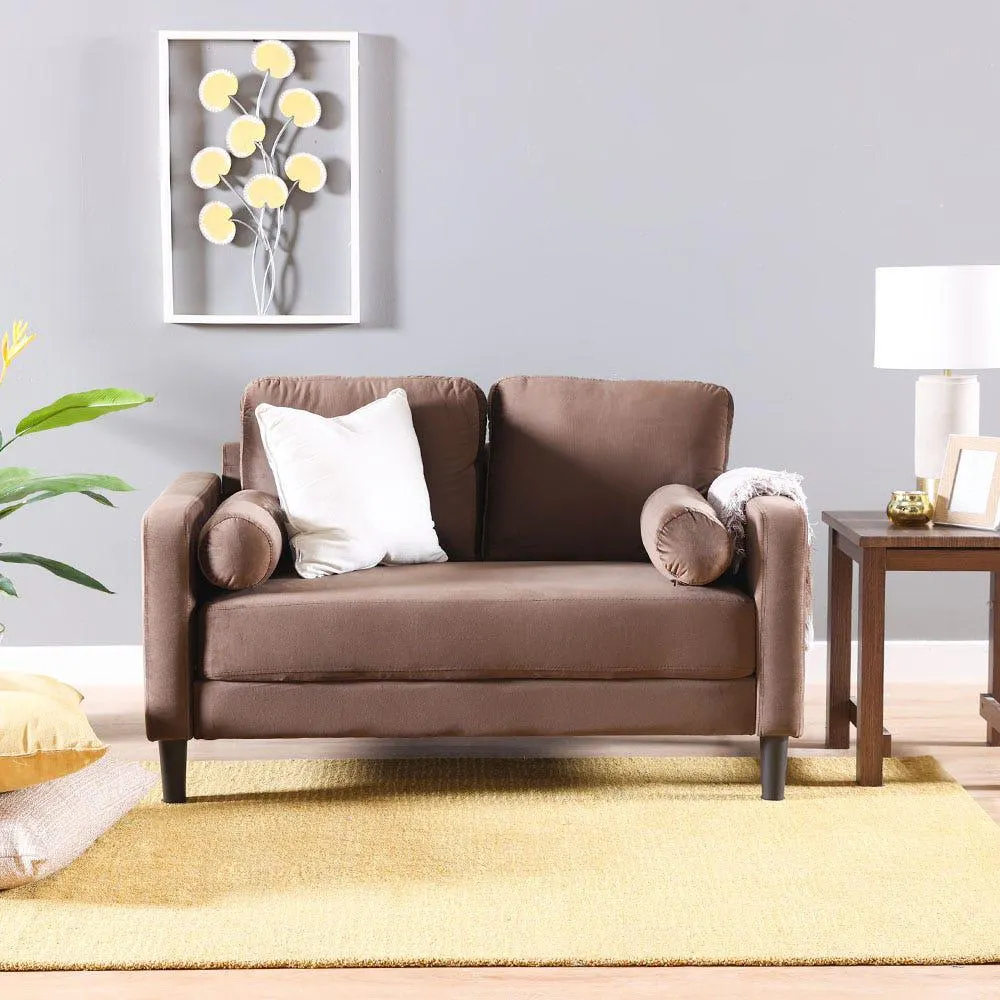 Mugen 2 Seater Fabric Sofa - Brown