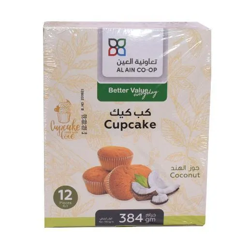 Al Ain Co-Op Coconut Cup Cake 12pc x 32gm