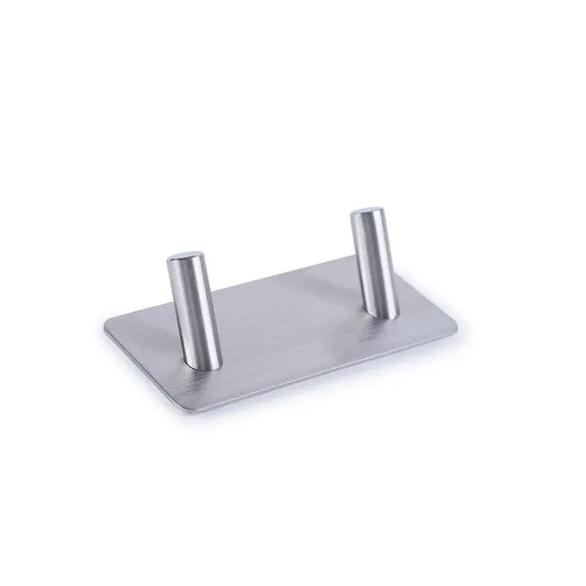klein self adhesive wall hook 8.9x4.5x3cm - silver