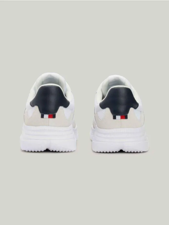 TH Modern Mixed Texture Runner Trainers