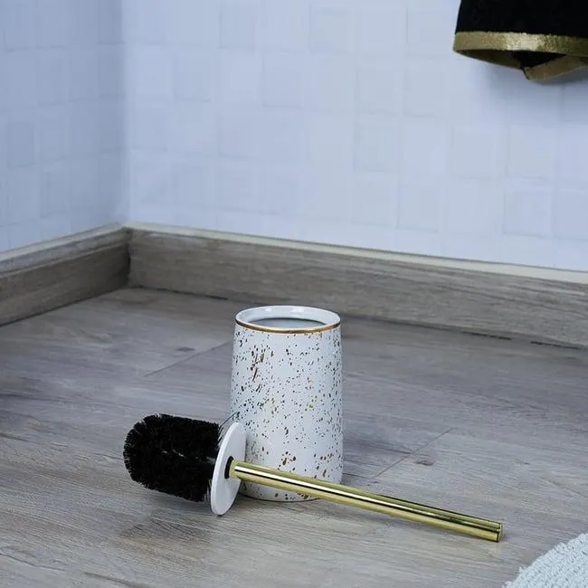 orion toilet brush holder 10.7x10.7x15.9cm-gold