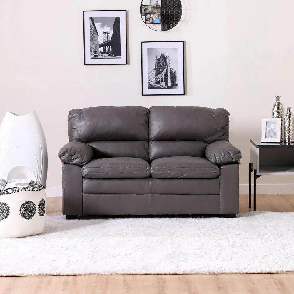 Empress 2-Seater Faux Leather Sofa