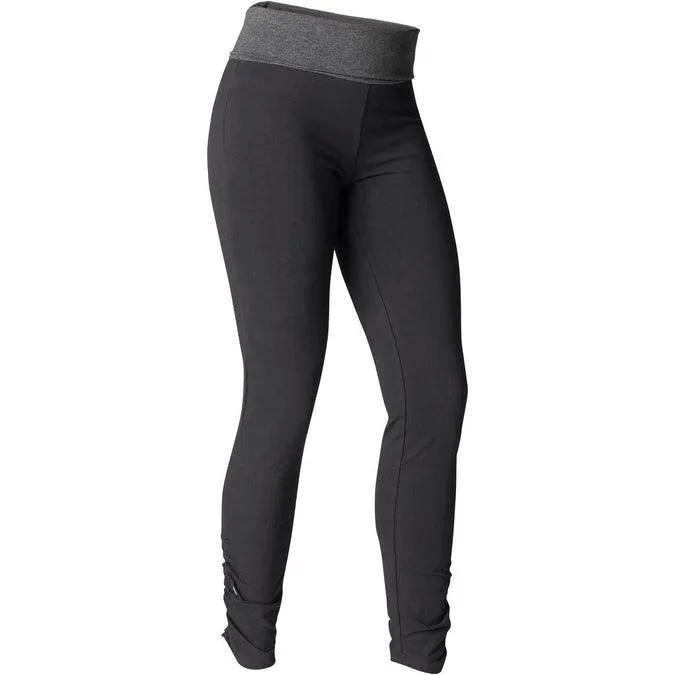 Women's Organic Cotton Gentle Yoga Leggings - Black/Grey