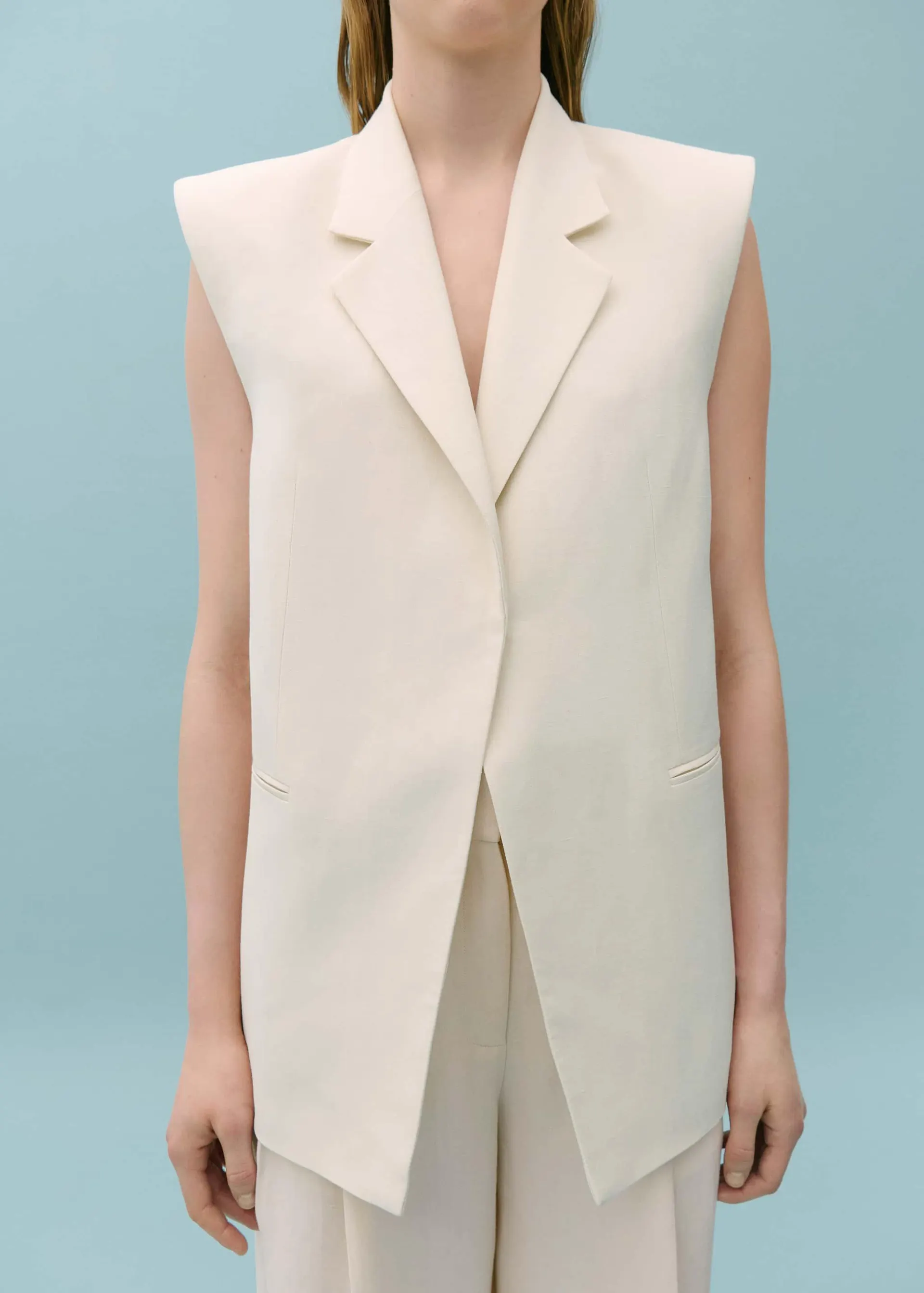 Chaleco traje espalda abierta