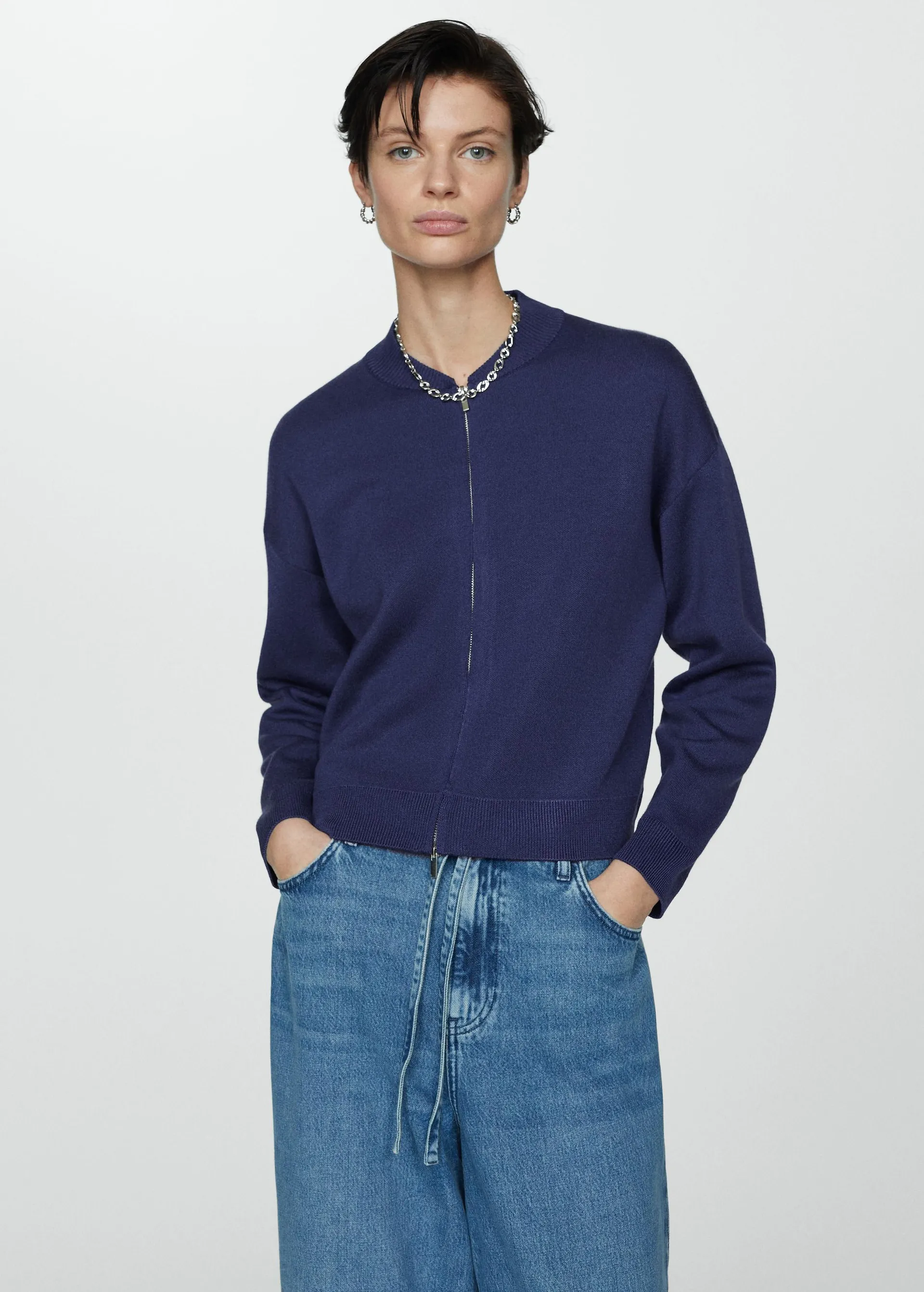 Cárdigan punto cremallera