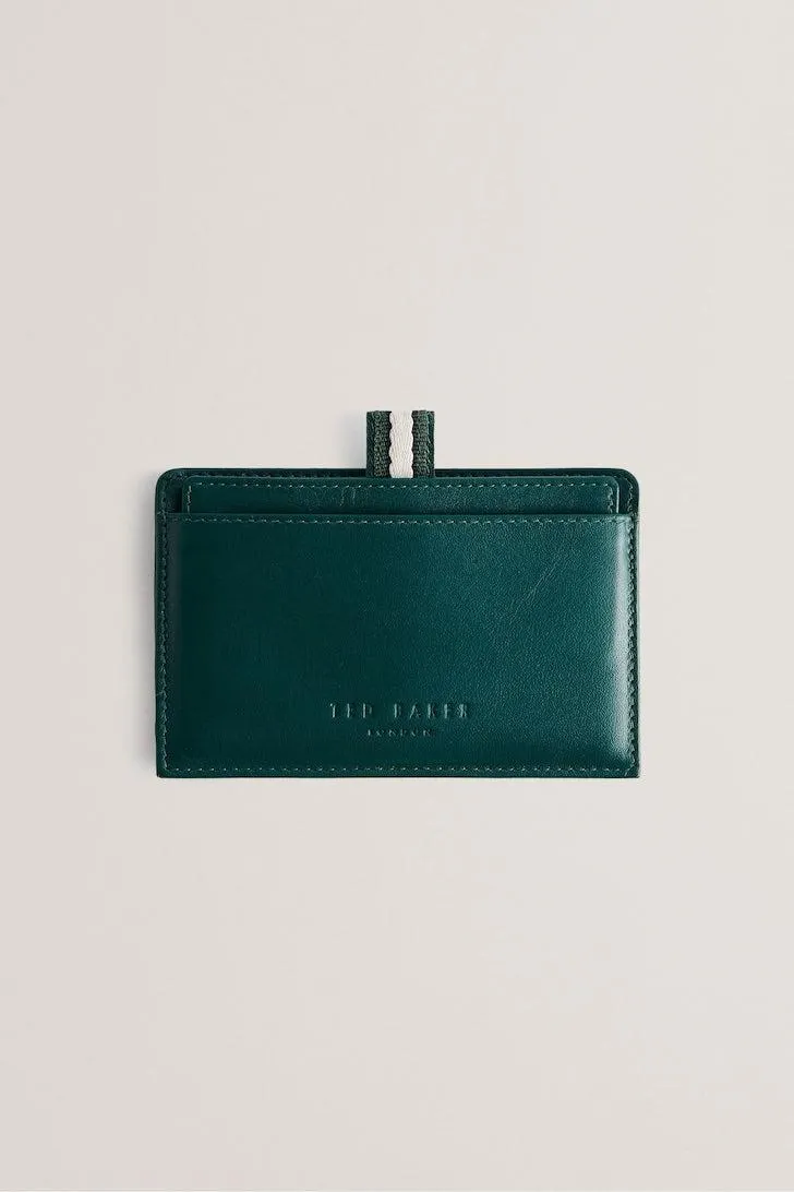 Grayden Glasgow Stripe Pull Out Leather Card Holder Dk-Green