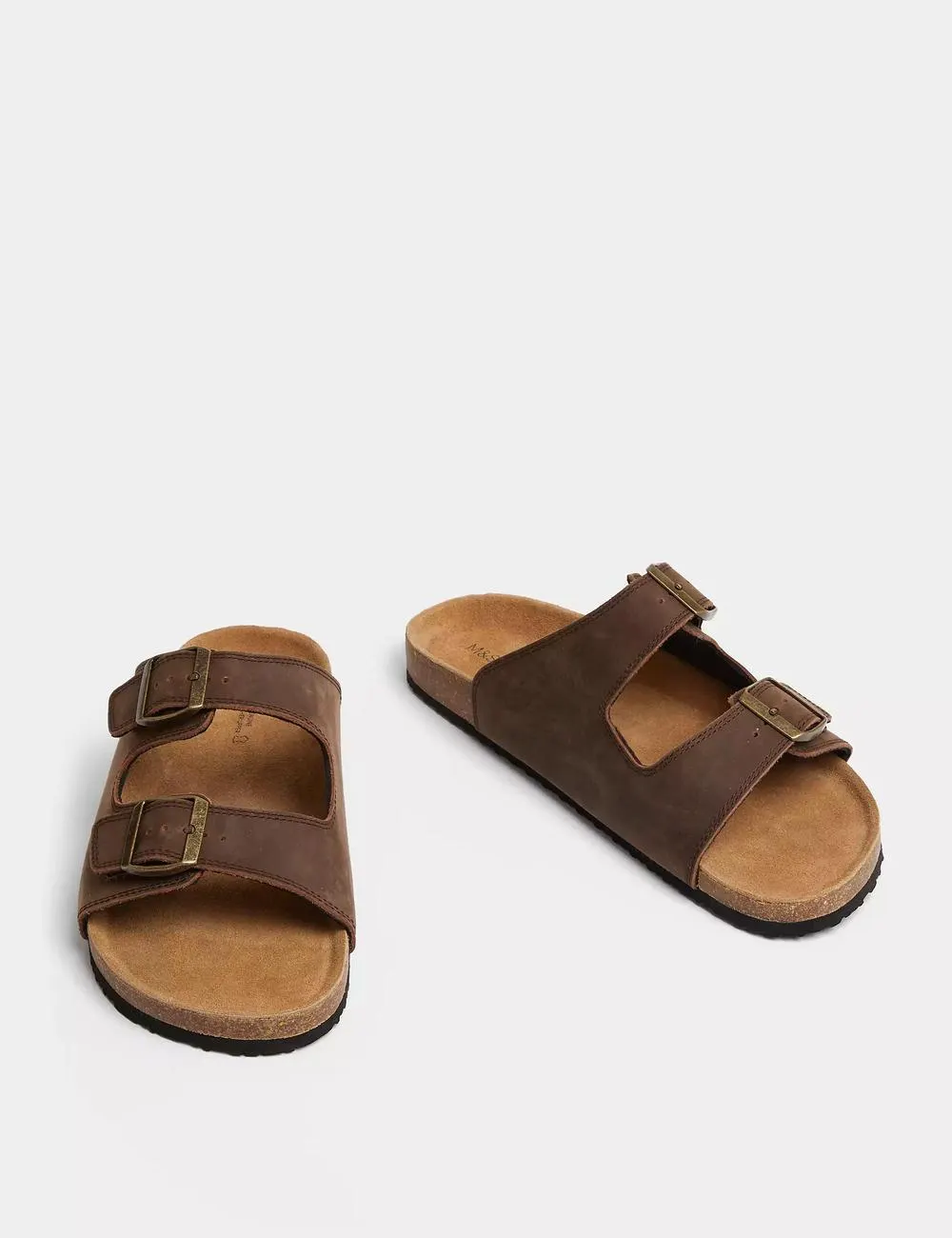 Leather Slip-On Sandals