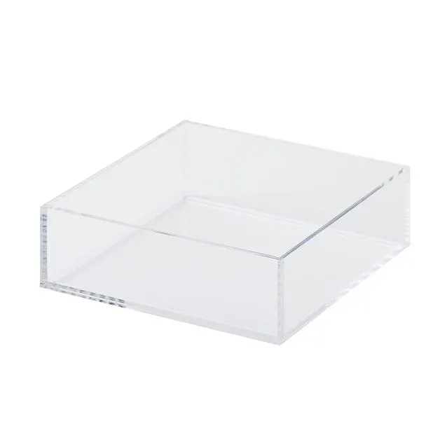 Acrylic Box, Half, W 12.6 x D 12.6 x H 4 cm, S