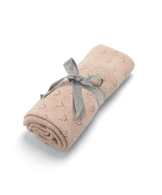 Pink Pointelle Blanket