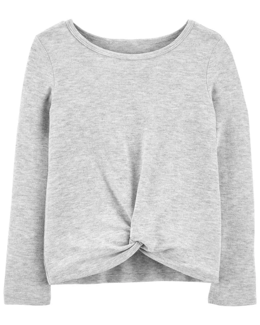 Twist-Tie Jersey Top
