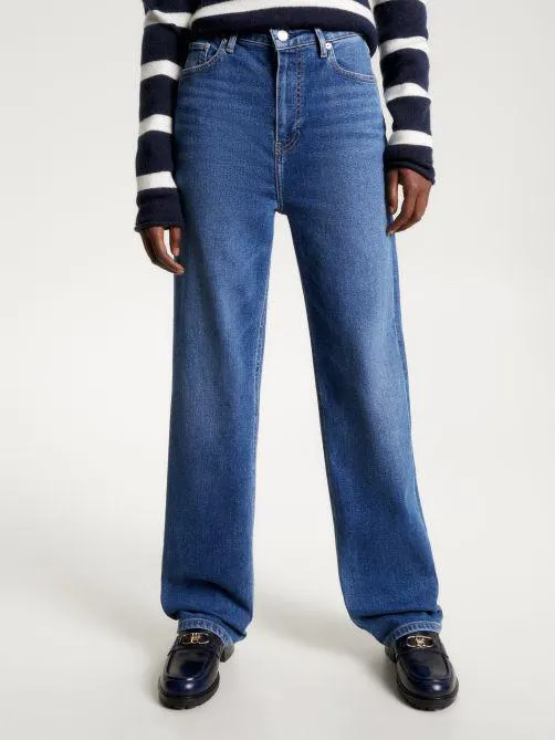 High Rise Relaxed Straight Jeans