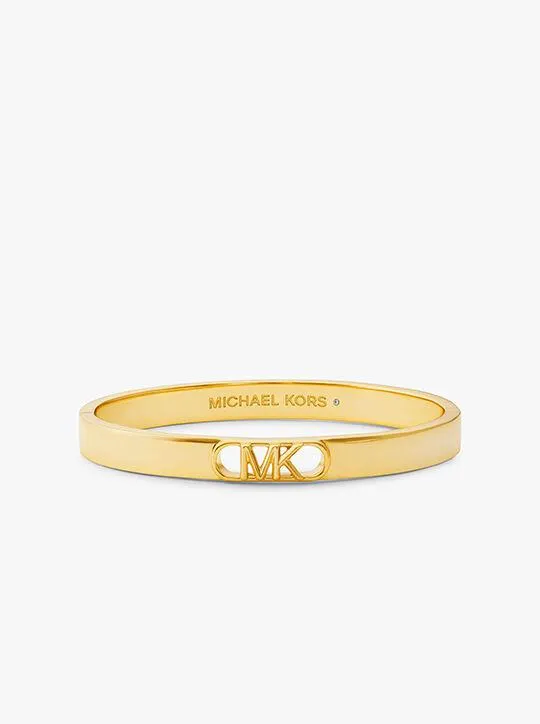 Michael Kors Platinum-Plated Empire Link Bangle Bracelet