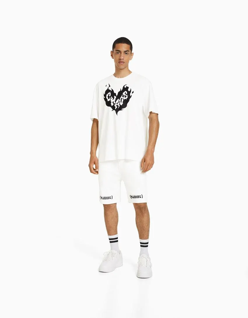 Printed Bermuda shorts