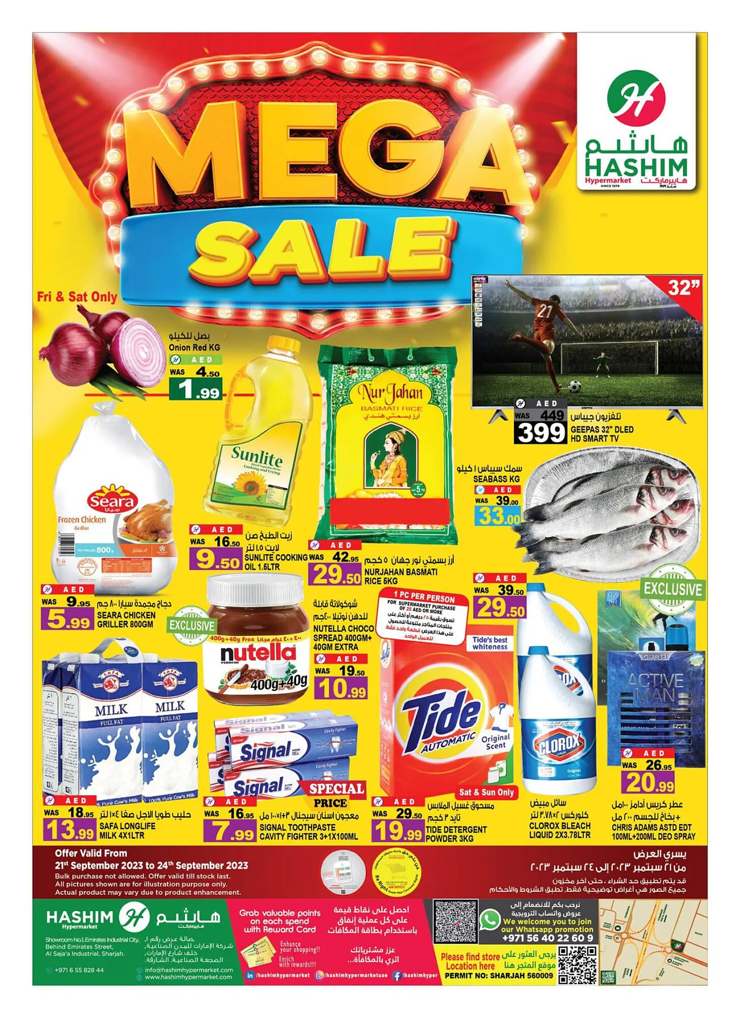 Hashim Hypermarket catalogue from 21 September to 24 September 2023 - Offers page 1