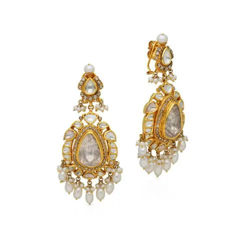 Viraaz Uncut Diamond Earring ERNKFTP46522