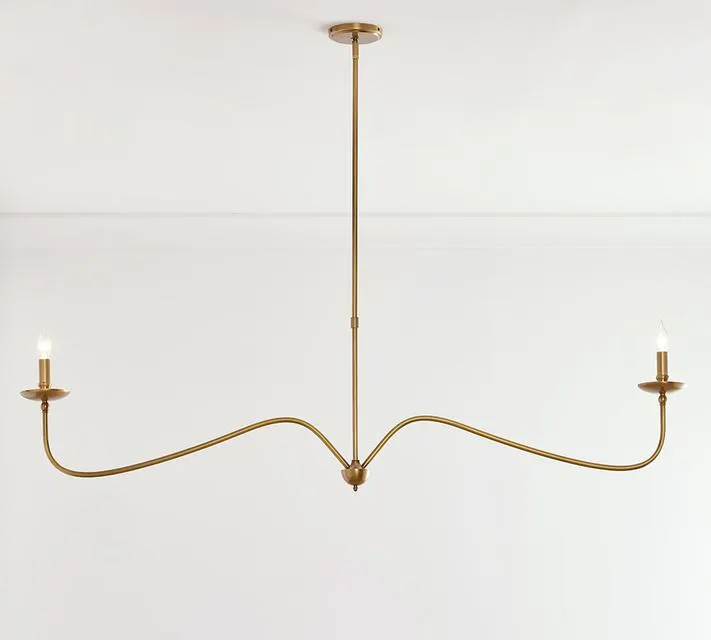 Lucca Iron Linear Chandelier