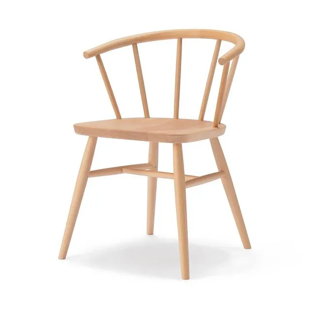 Beech Armchair Round Legs , W 55 x D 32 x H 74 cm