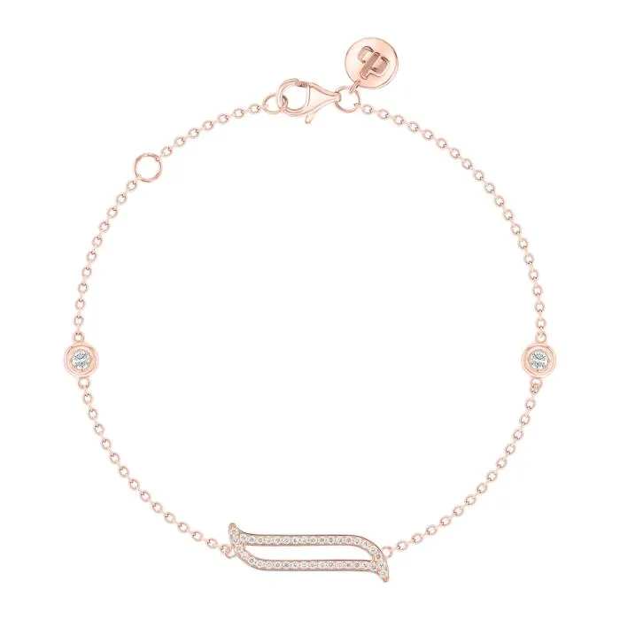 Alif Rose Gold Diamond Bracelet