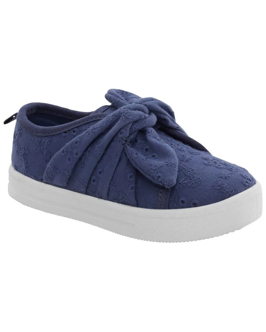 Casual Eyelet Shoes - Navy