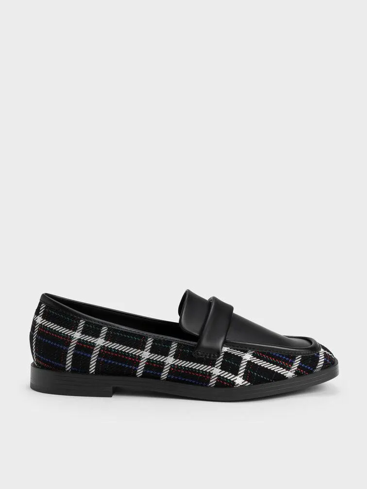 Woven Square-Toe Penny Loafers - Multi