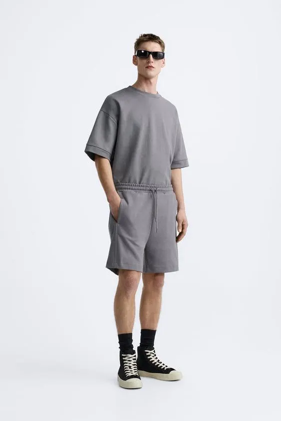 COMPACT JOGGER BERMUDA SHORTS