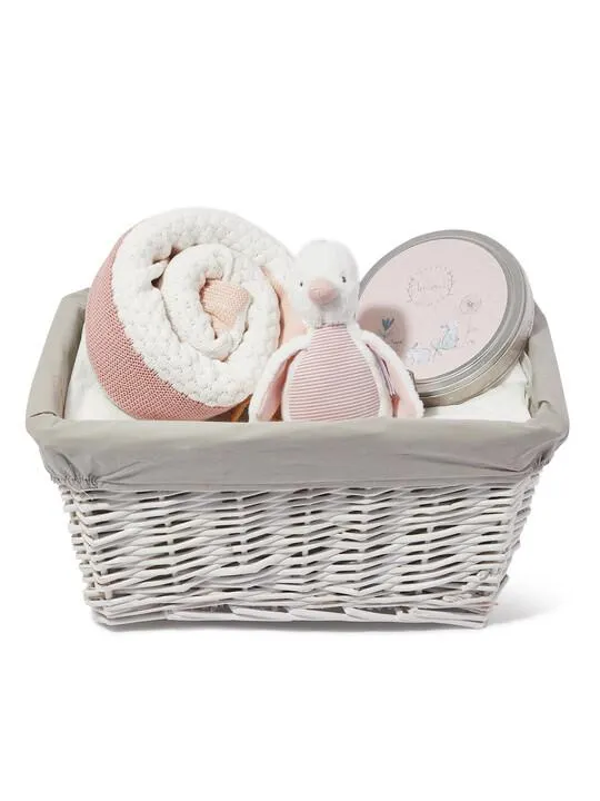 Baby Gift Hamper – 3 Piece with Activity Toy Chime Duck Pink