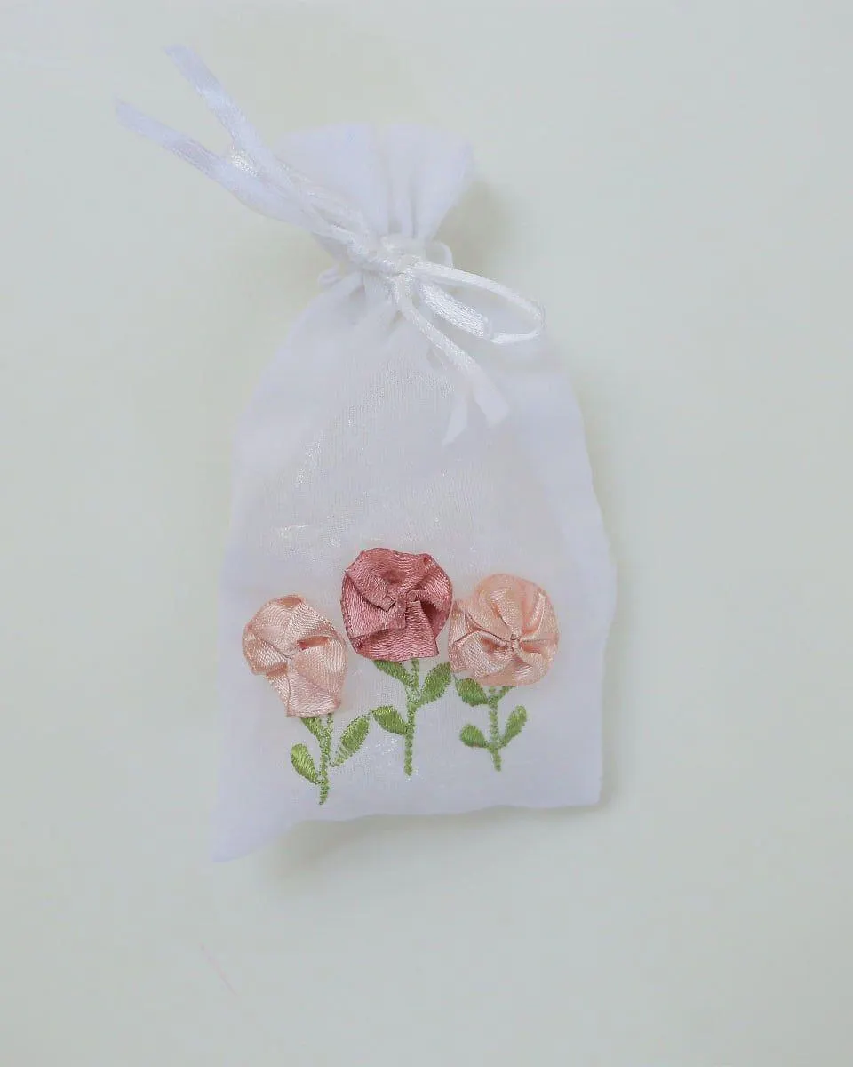 Πουγκι Μπομπονιερας με Κεντημα Favours