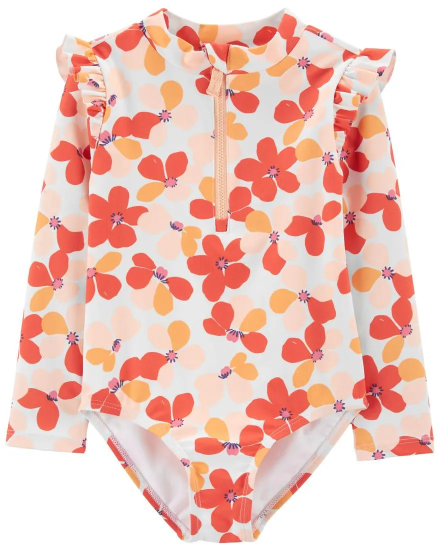 Carter's Floral 1-Piece Rashguard