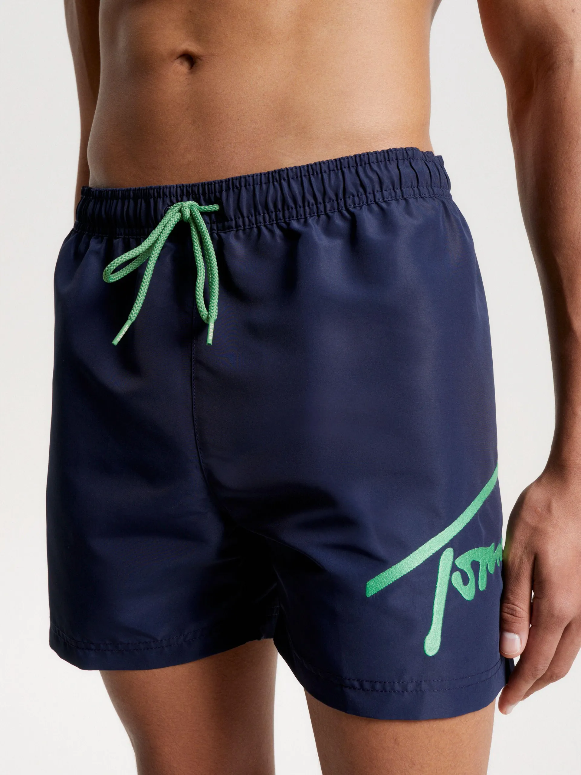 Signature Logo Mid Length Swim Shorts