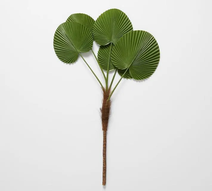 Faux Fanned Palm Tree Branches