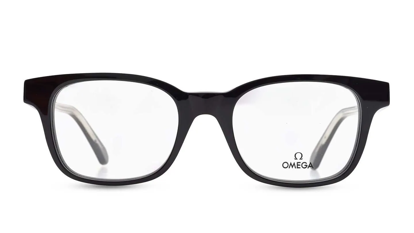 Men Square Dark Havana Eyeglass
