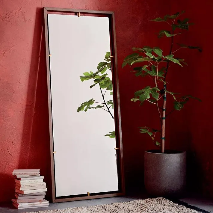 Floating Suspension Floor Mirror - 30"W x 72"H