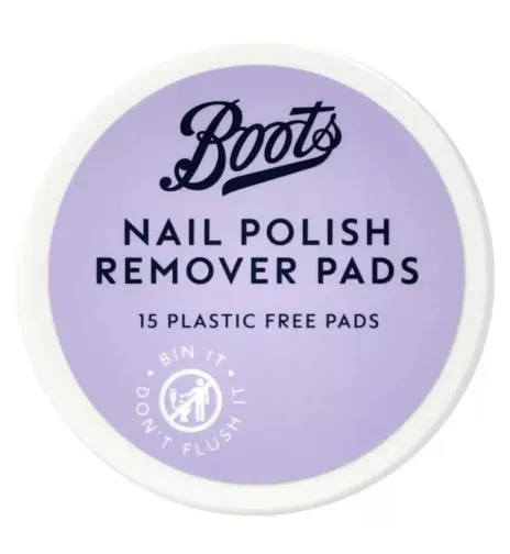 BootsNail Polish Remover Pads 15Pk