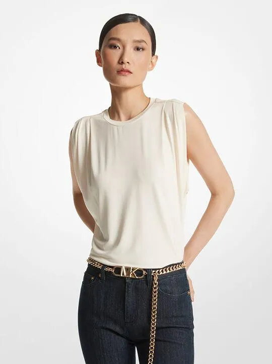 Matte Jersey Sleeveless T-Shirt