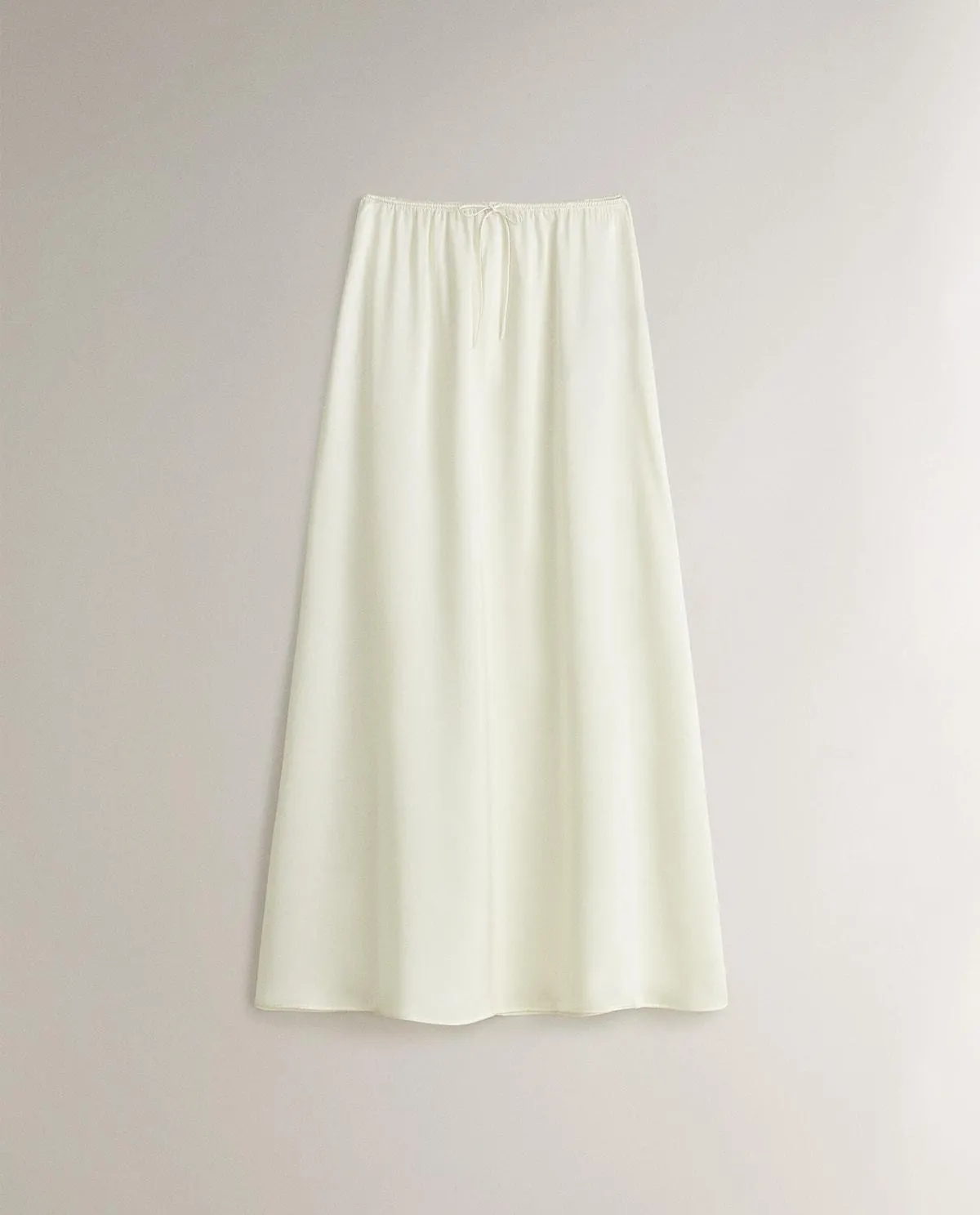 ECRU SILK SKIRT