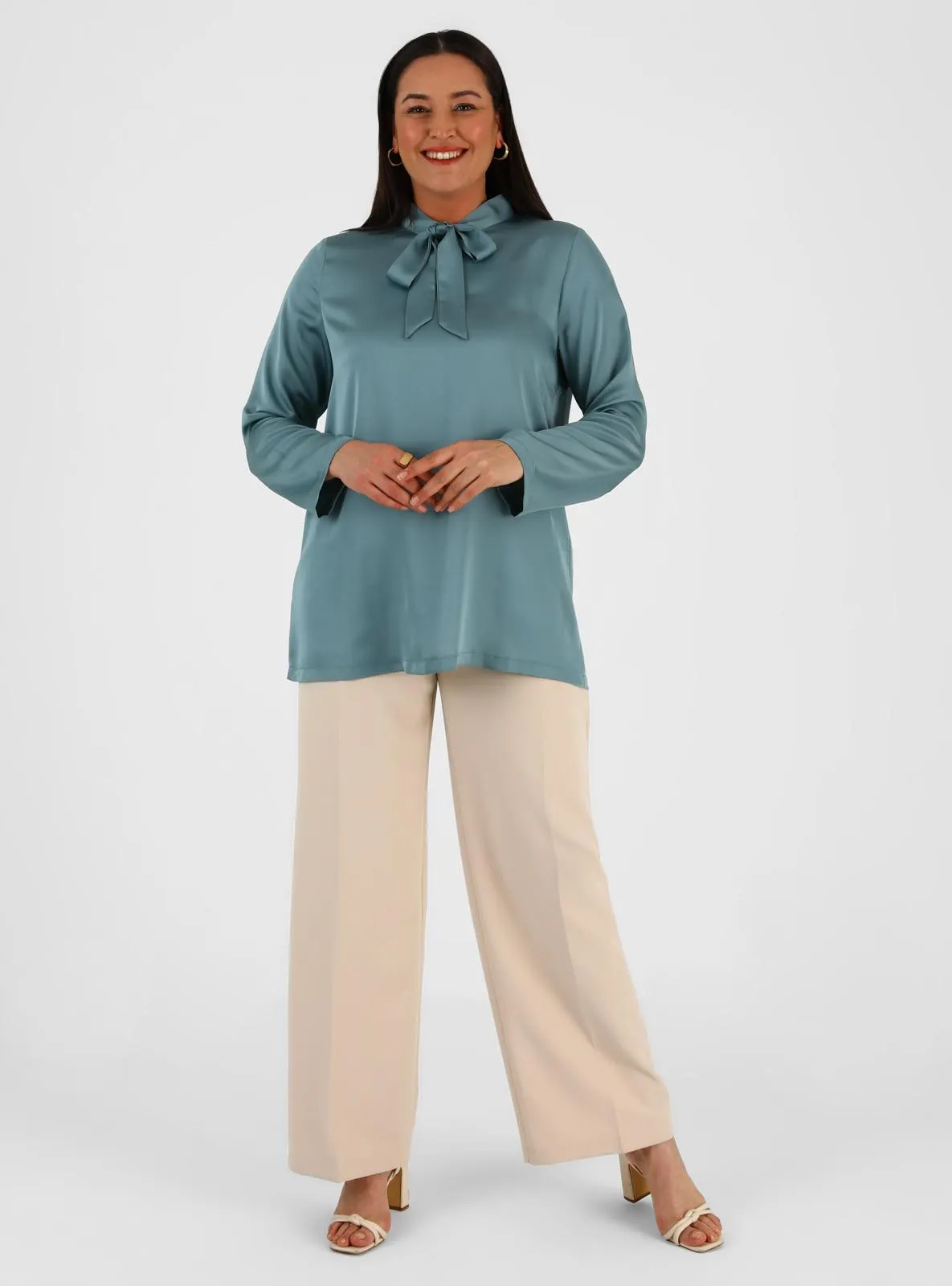 Nile Green - Plus Size Blouse