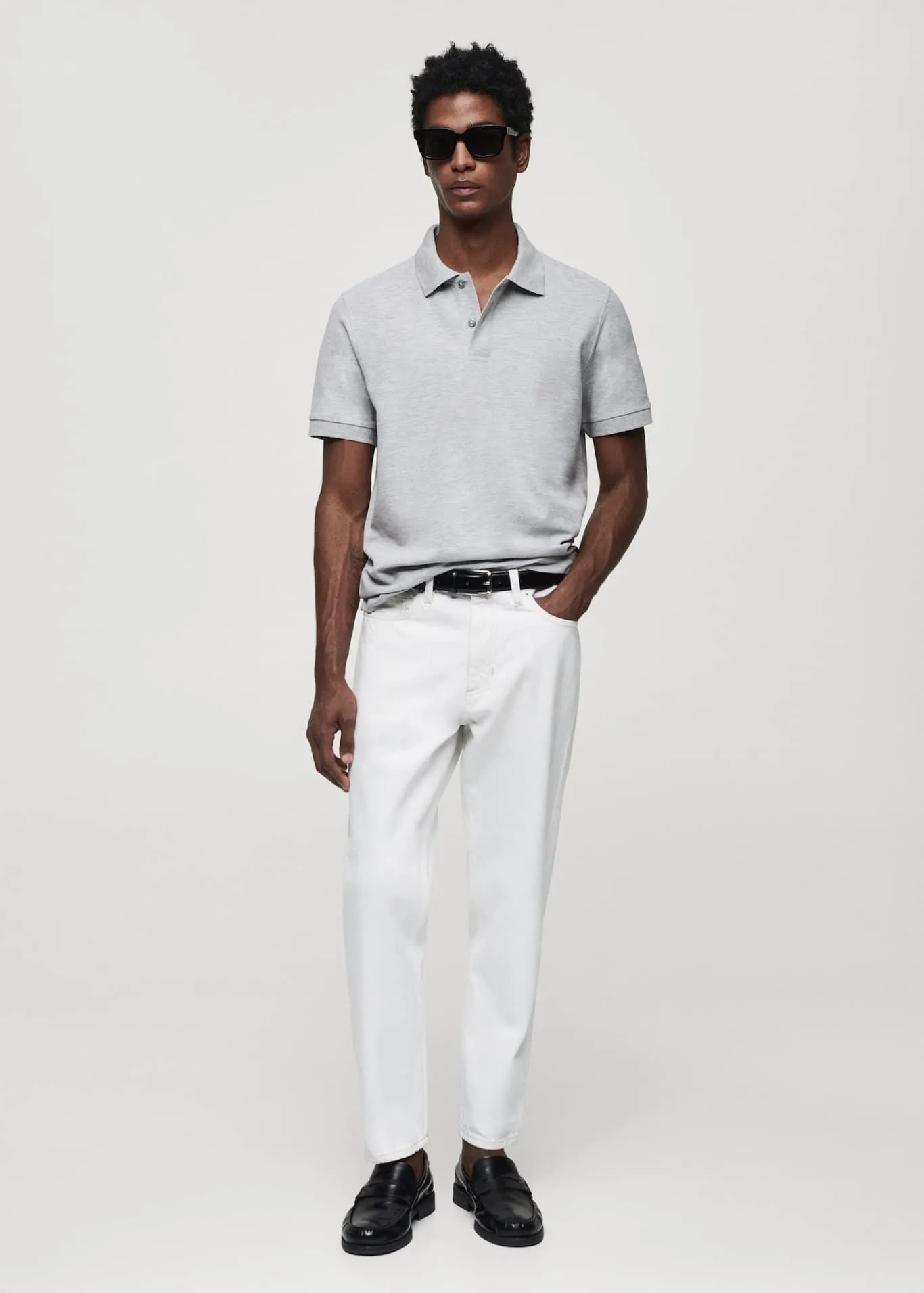 100% cotton pique polo shirt