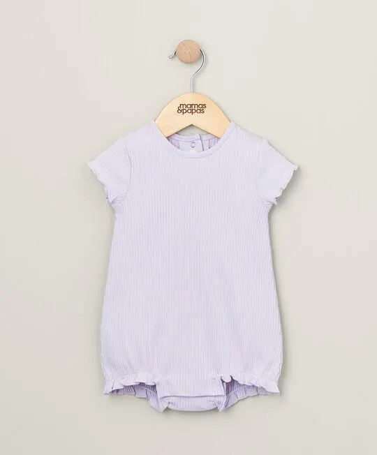 Organic Heather Frill Romper