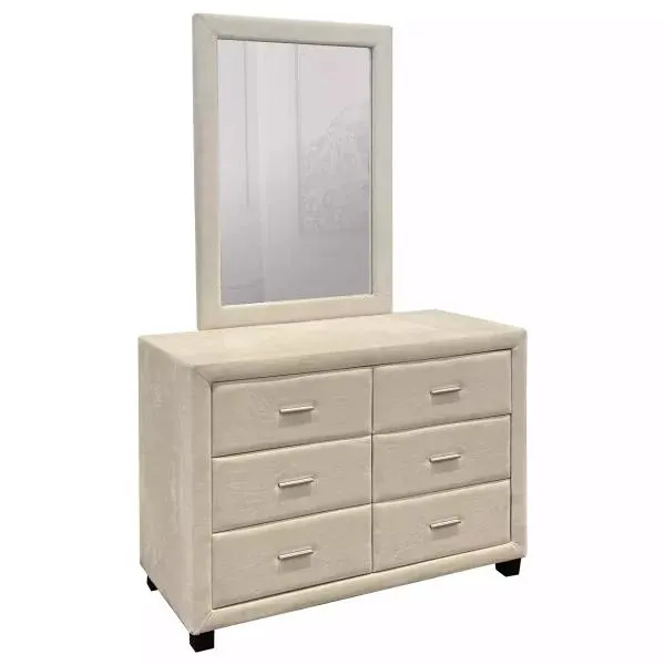 Eden Dresser with Mirror – Ivory